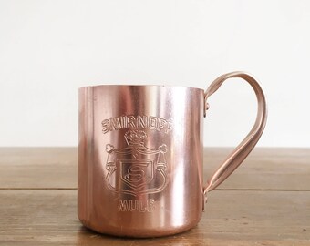 Vintage Smirnoff Moscow Mule Mug - Coppertone Aluminum Mug