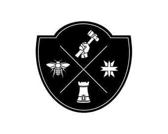 Custom Family Crest + Coat of Arms + Modern Heraldry