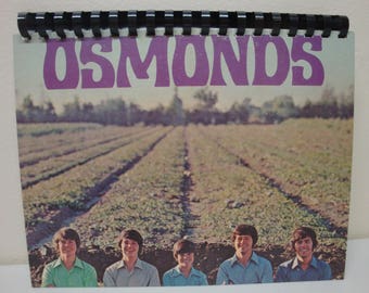 Osmonds Custom made Record Album Art Notebook "Osmonds 1970"