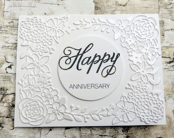 Happy Anniversary - handmade greeting card
