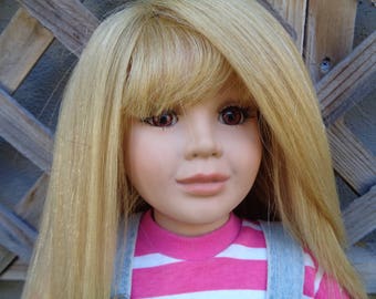 vintage 1997, My Twinn 23" doll, human hair wig