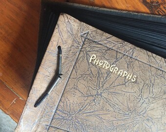 Vintage Leather bound Photo Album
