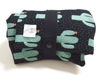 Dog Travel Mat, Dog Travel Bed, Dog Mat, Dog Bed, Dog Cafe Mat, Little Wolf cafe Mat, Portable Dog Bed, Play Mat, Spiky Cactus Cafe Mat