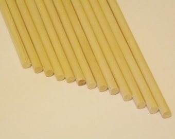 36 ct 1/4" x 12" Birch Wood Dowel Rods for Wood Crafts