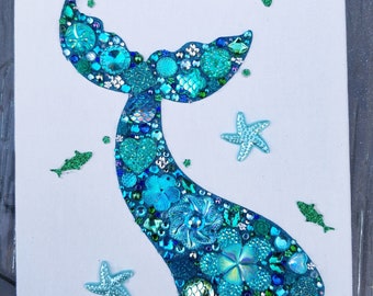 Mermaid Tail craft kit: children and adult diy, handmade craft kit, home decoration, birthday present