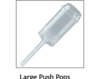 Large Push Up Pop Containers with Lid - 100 count