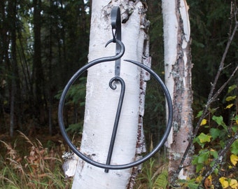 Dinner Bell/Hand Forged Dinner Bell/ Circle Bell/Handmade/Gift/Blacksmith Art/Metal Art