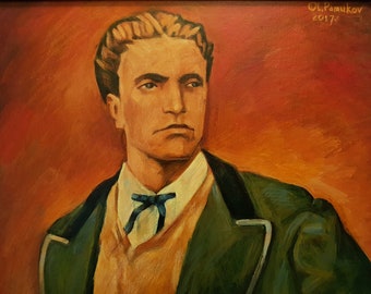 2017, Oleg Pamukov, Oil Painting "Levski", signed and dated