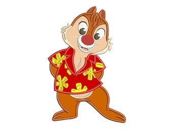 Chip 'n Dale Rescue Rangers Applique Design 3 Sizes For Instant DOWNLOAD