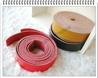 1yard Leather strap for making handles purse bag handles (red/yellow/chocolate brown/brown/black 5colors)