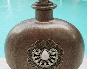 Bronze and Gold Decanter
