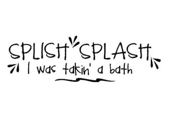 splish splash wall decal by aluckyhorseshoe