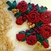 Beautiful Intoxicating Vintage Silk Ribbon Embroidery Luxurious Applique Mint Condition