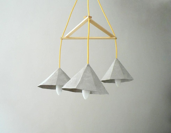 Pappmaché-Lampe Crystals I Lampe Pappmaché Hängelampe Pappmaché-Lampe Crystals I Lampe Pappmaché Hängelampe
