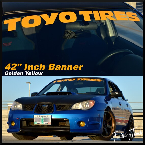 Toyo Tires Windshield Banner Sticker Decal Vinyl Graphic