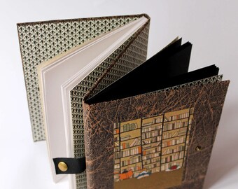 Double notebook, double Sketchbook, Diary, manual, white and black paper