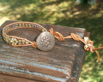 Vintage Picasso Beaded Wrap Bracelet