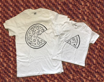 Daddy and Me Pizza Outfits,Mommy and Me Daddy and Son, Matching Disney Shirts, Mom and Daughter, Dad and Baby Matching Shirts