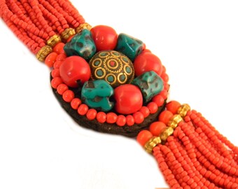 Chunky Vintage Tribal Bracelet