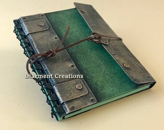 Steampunk Notebook Moleskine Green