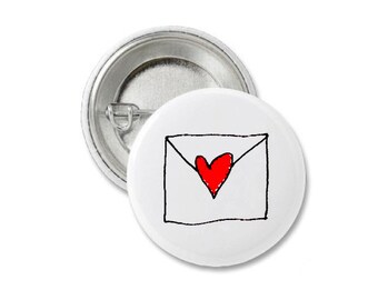Love Letters Pin Badge.