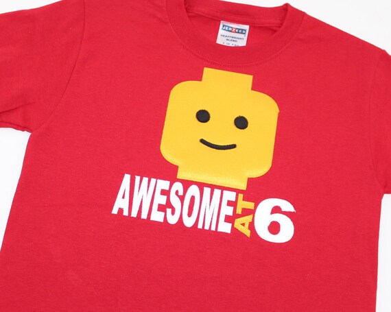 etsy lego birthday shirt