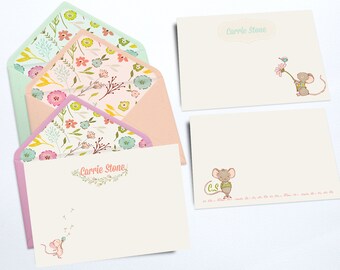 Personal Stationery |Three Little Mice
