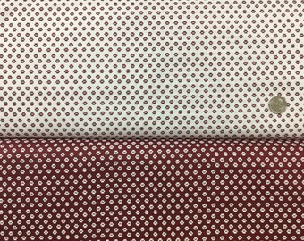 Paw Prints in maroon and white