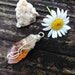 Crystal Pendant - Citrine Point Crystal - Silver Plated - Wire Wrapped Pendant - Tribal Jewelry Supplies - Healing Stone - Positive Energy