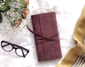 Leather Notebook/ Journal vintage birds