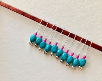 stitch markers knitting markers snag free markers MOJITO PIPS lace markers for sock knitting