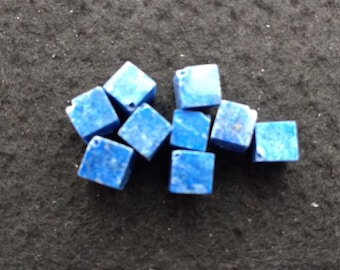 Vintage Lapis Lazuli 7mm Squares
