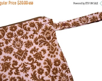 Spring Sale Pink Lacey Damask - 14x14 Sweet Bobbins Wet Bag - SEAM SEALED - Snap Strap