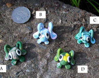 Frogs - Polymer Ornaments (Group 1)