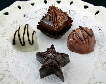 Set of 4 Assorted Fake Chocolates