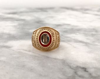Antique Class Ring | 1906 Western Kentucky College Ring | WKU Memorabilia | Edwardian Era Antique Jewelry | 10k Gold Pinky Ring | Size 5