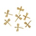 10 dragonfly charms 14mm pendants matte gold plated brass skimmer nickel free lead free turkish Jewelry supplies mdla256
