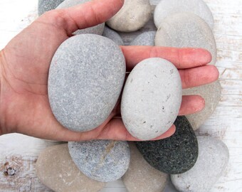 Large beach stones (25), Bulk stones, Nature crafts, Rock craft supplies, Painted rocks, Wedding stones, Aquarium pebbles, Lake Huron