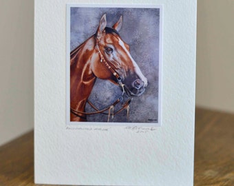 Stunning Quarter Horse Greetings Card