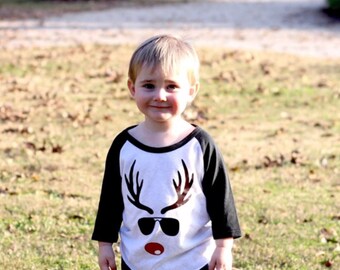 Reindeer Shirt, Christmas Shirt, Boys Christmas Shirt, Cool Reindeer Shirt, Reindeer Shirt, Reindeer Christmas Shirt, Baby Boy, Toddler Boy