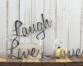 Live Laugh Love Metal Signs Live Laugh Love Metal Signs