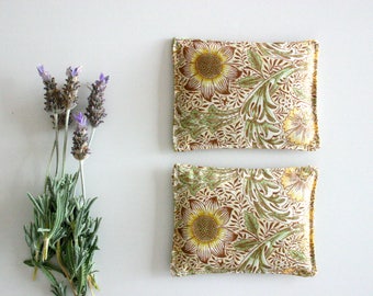 Mother's Day Sunflower Yellow Lavender Sachets - Set of 2 - Lavender Pillows - Mother's Day Gift - Drawer Sachet Aromatherapy