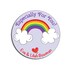 Girls Happy Birthday Gift Sticker, Personalized Girls Birthday Sticker, Gift Label, Rainbow Sticker, Party Favor Sticker, Especially For You
