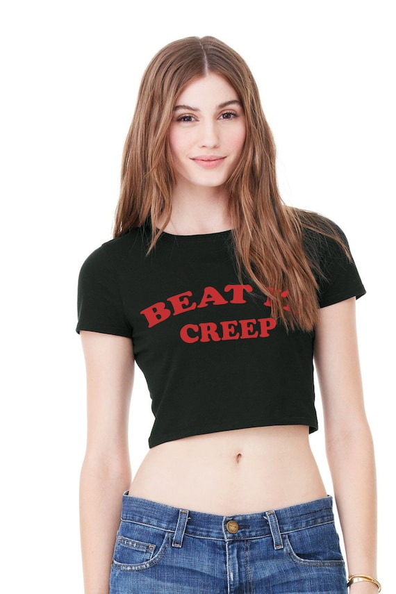 Beat It Creep Crop Top Tshirt Tee Hipster Shirt Hipst