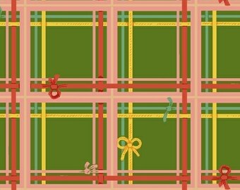 Sugarplum Green Plaid 50168-5 By Heather Ross for Windham Fabrics
