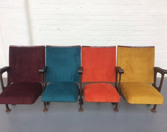 Vintage Cinema Seats - Set of 4
