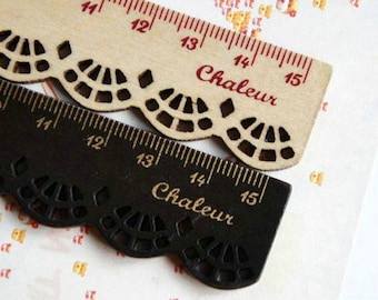 Lace Ruler - Wood Ruler - Zakka - 1 piece
