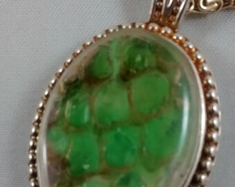 Snake shed with green backing; who would have guessed?