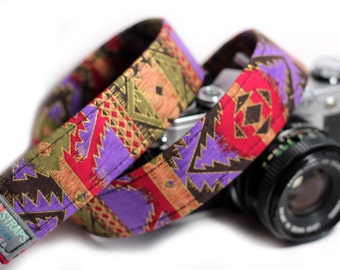 Ethnic Camera Strap - African, Aztec, Bohemian Camera Strap - The Egyptian