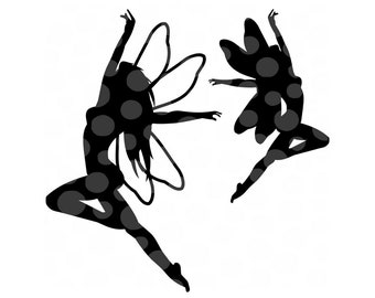 Fairy SVG, flying fairy svg, nymph cut file, digital cutting file, png, pdf, fairies, svg files for cricut, fairy, clipart, sticker design